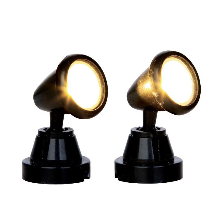 LEMAX Round Spot Light, set of 2, Battery Operated (4.5V) #44756